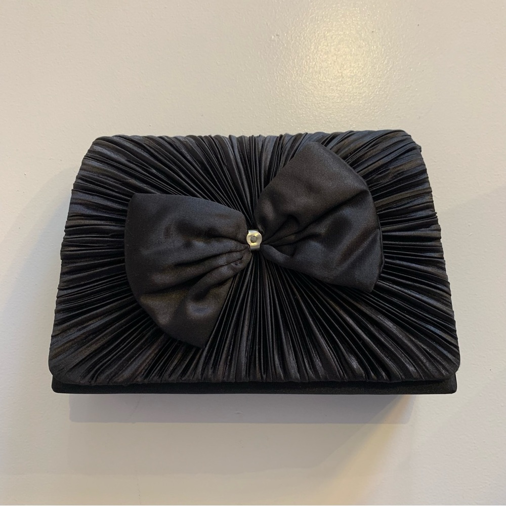Black Satin Crossbody Purse